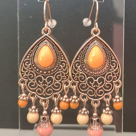 Bohemian Drop Earrings - Picture 2 of 5